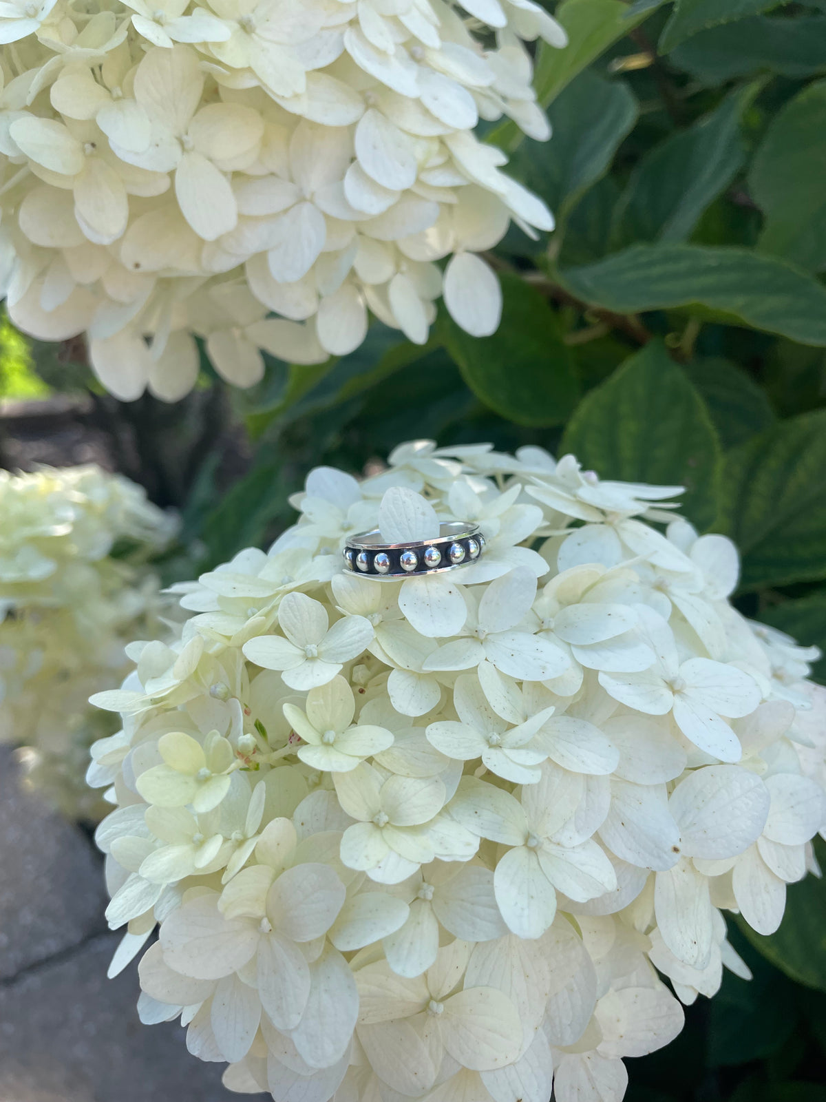 Sterling Silver Ball Dot Ring